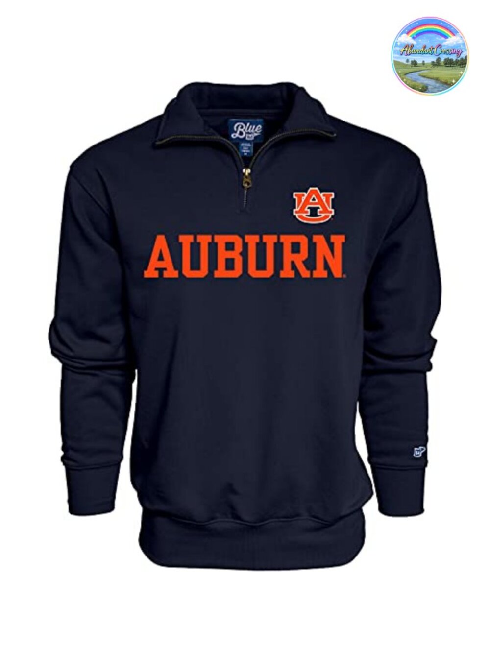 Auburn Tigers NCAA Quarter Zip Sweatshirt Cotton Polyester Fan Gear